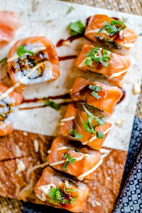 Salmon sushi